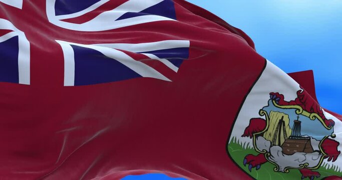Seamless loop of Bermuda flag.	