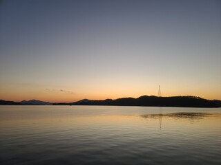 Fototapeta premium sunset over the sea