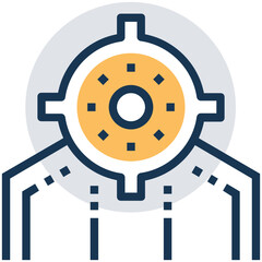 Project management and resource Allocation Vector Icon