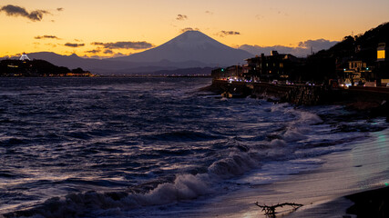 稲村ヶ崎からの夕景
