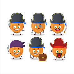 Cartoon character of onion with various pirates emoticons