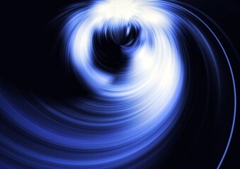 抽象的な青い光の渦