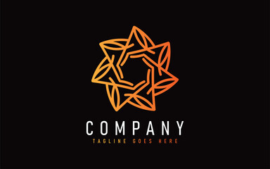 Abstract Modern Logo Design Based From Circular Round Lines. Geometric Colorful Lines Symbol. Usable For Business, Community, Foundation, Services, Tech, Company. Vector Logo Design Illustration.