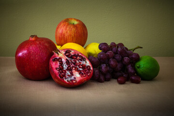 Still life collection of fruits