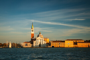 Fototapeta premium Long exposure of San Giorgio Maggiore island just off of Venice, Italy