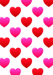 ハートいっぱいバックグラウンドイラスト♡