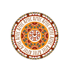 Aztec cacao food logo design with tribal elements.