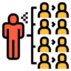 spread icon for webpage, application, card, printing, social media, posts etc.