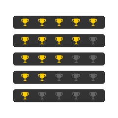Trophy Rating Icon : Sport Theme, Digital Theme, Technology Theme, Infographics and Other Graphic Related Assets.