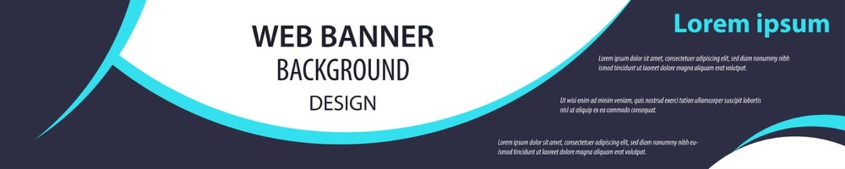 Minimalist banner design. Web banner. Billboard banner. Eps10 vector