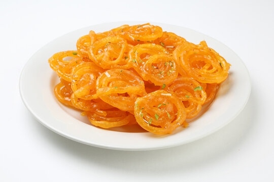 Jalebi or Jilbi or imarati, indian sweet food fried in pure ghee