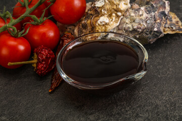 Oyster sauce in the bowl