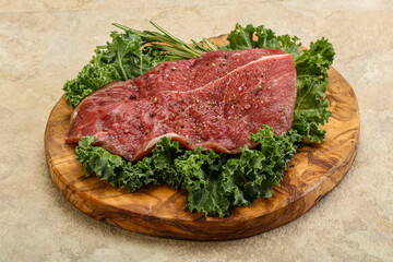 Raw beef steak for grill