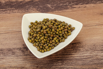 Vegetarian cuisine - dry green lentil