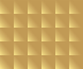 Gold color abstract squares background, web design, greeting card, Happy New Year and christmas background, Eps 10 vector illustration