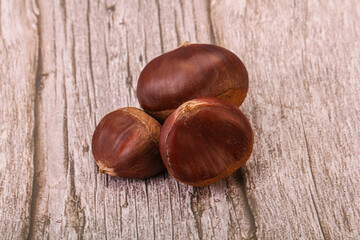 Organic natural sweet Chestnut heap