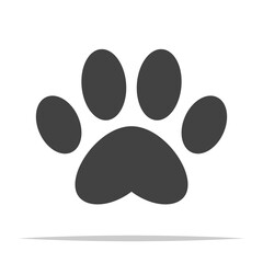 Cat paw print vector isolated illustration © FARBAI
