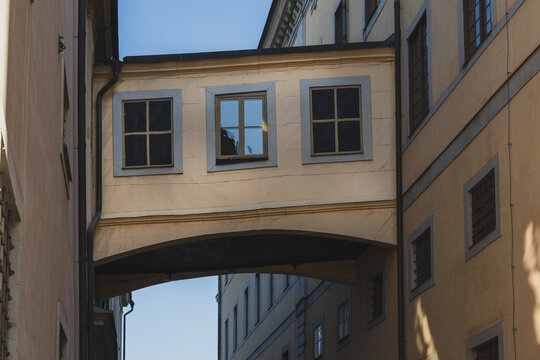 overbuilt bridge of gamla stan, stockholm