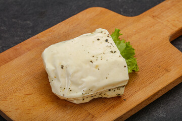 Halloumi cheese with mint for grill
