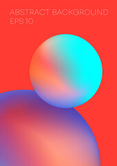 Abstract background with mesh gradient shape. Use it for print or web modern poster design. Vector illustration.