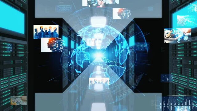データセンター　サーバルーム　映像データ