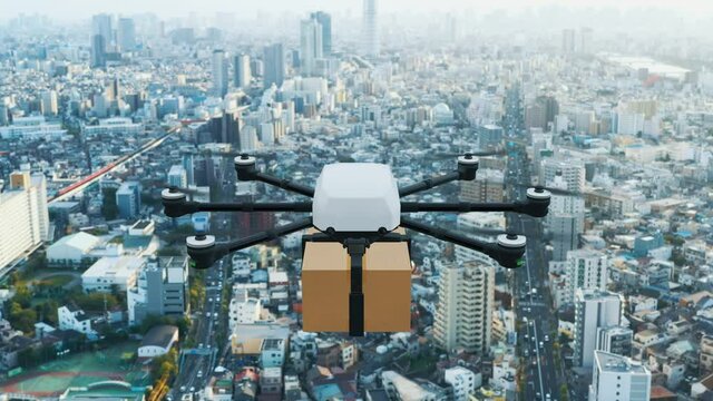 ドローン配送イメージ　ドローン配達サービス