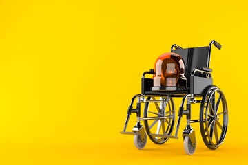 Wheelchair with emergency siren