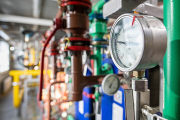 pipes and valves of the gas industry shop