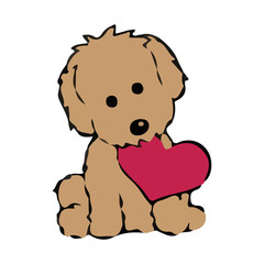 Cute love icon dog t-shirt, Dog Shirts, T-Shirts and Tank Tops for Dogs and Puppies