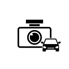 Dvr car icon isolated on white background