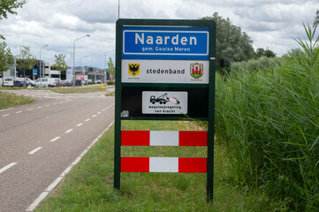Street Sign At Naarden The Netherlands 1-7-2020