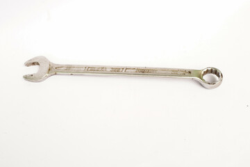 old key isolated on white background