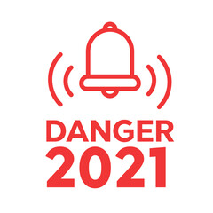 Warning icon. The attention icon. Danger symbol. Alert icon