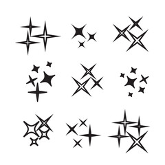 Bright firework, decoration twinkle, shiny flash. Sparkle lights vector