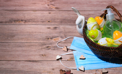 Mask and disinfection for the easter