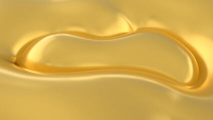 Beautiful Gold satin or silk background. Gold digital fabric background. Gold texture. 3d rendering