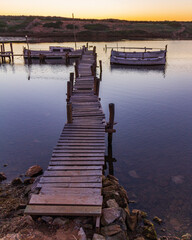 pier at sunset