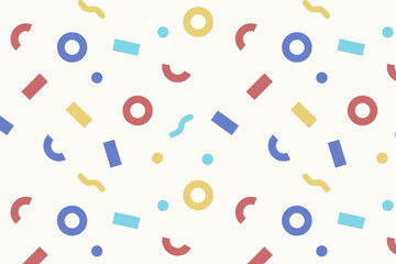 メンフィスデザインの背景素材　レッド系