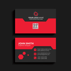 dark business card modern design. Luxury vector business card template. Premium design. Elegant corporate identity.