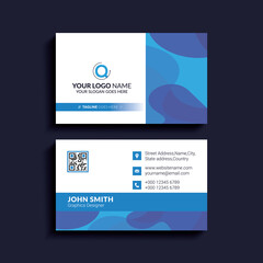 corporate business card design template vector. Vector illustration. EPS10