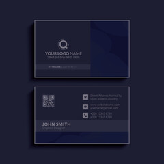 Fototapeta na wymiar Vector modern creative and clean business card template. Flat design
