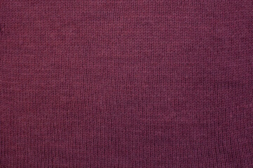 Purple wool knitted canvas, hand knit, plain knitting, clouseup, horizontal photo
