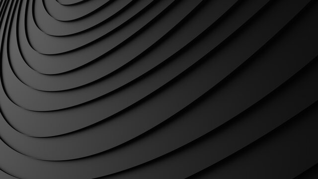 abstract black background. Template Illustration. 3d rendering