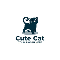Cute Cat Logo Mascot Design