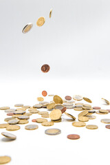 soldi a cascata pioggia di monete soldoni 