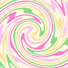 
Twirl 70s spiral abstract fluid background