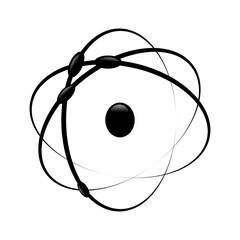 Atom icon vector , atom symbol