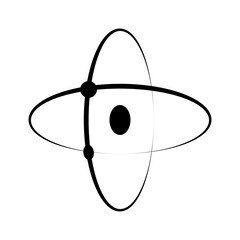 Atom icon vector , atom symbol