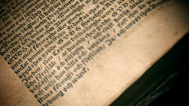 Very old book, close up
