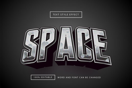 Space Text Effect Editable Premium Free Download